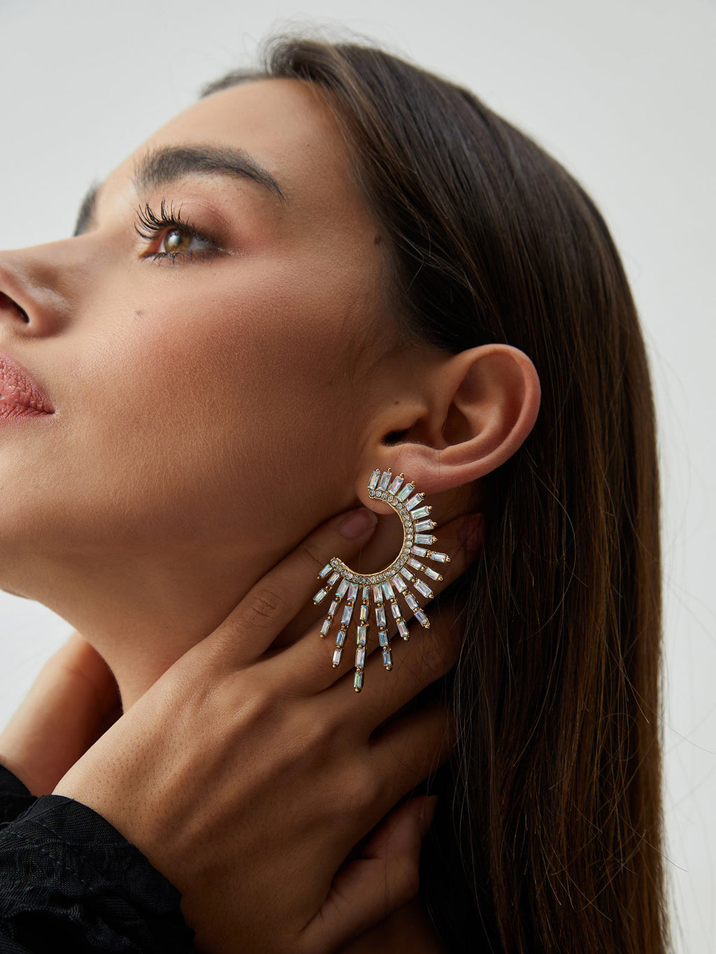 Rhinestones Charming Sunshine Earrings White / One Size Earrings