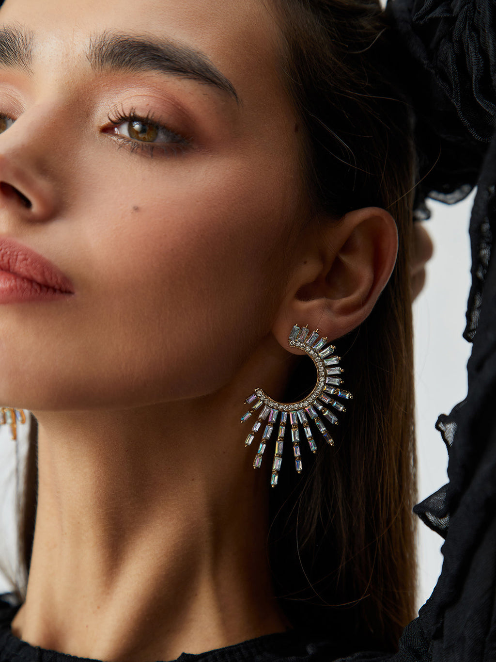 Rhinestones Charming Sunshine Earrings White / One Size Earrings