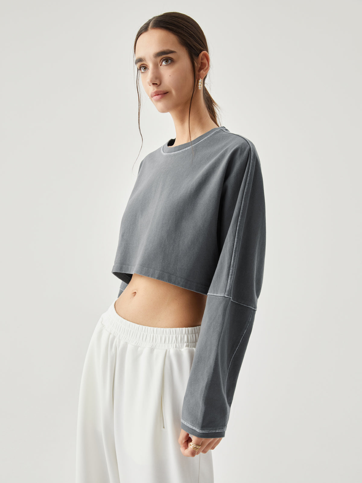 Living Easy Graceful Crop Sweatshirt