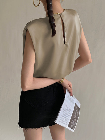 Leisure Charming Satin Blouse