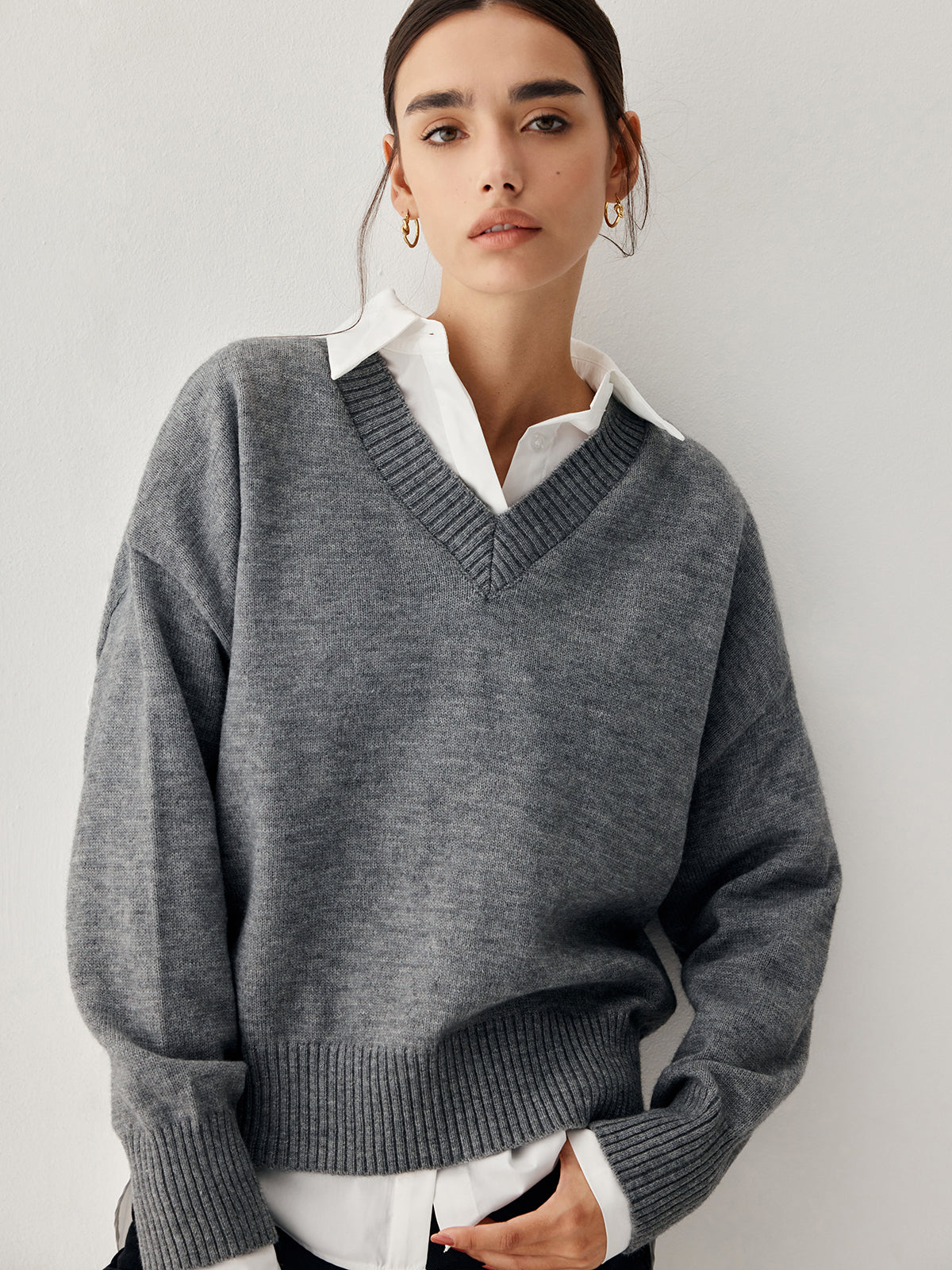 Charcoal Charming Sweater Grey / S Sweaters Main image