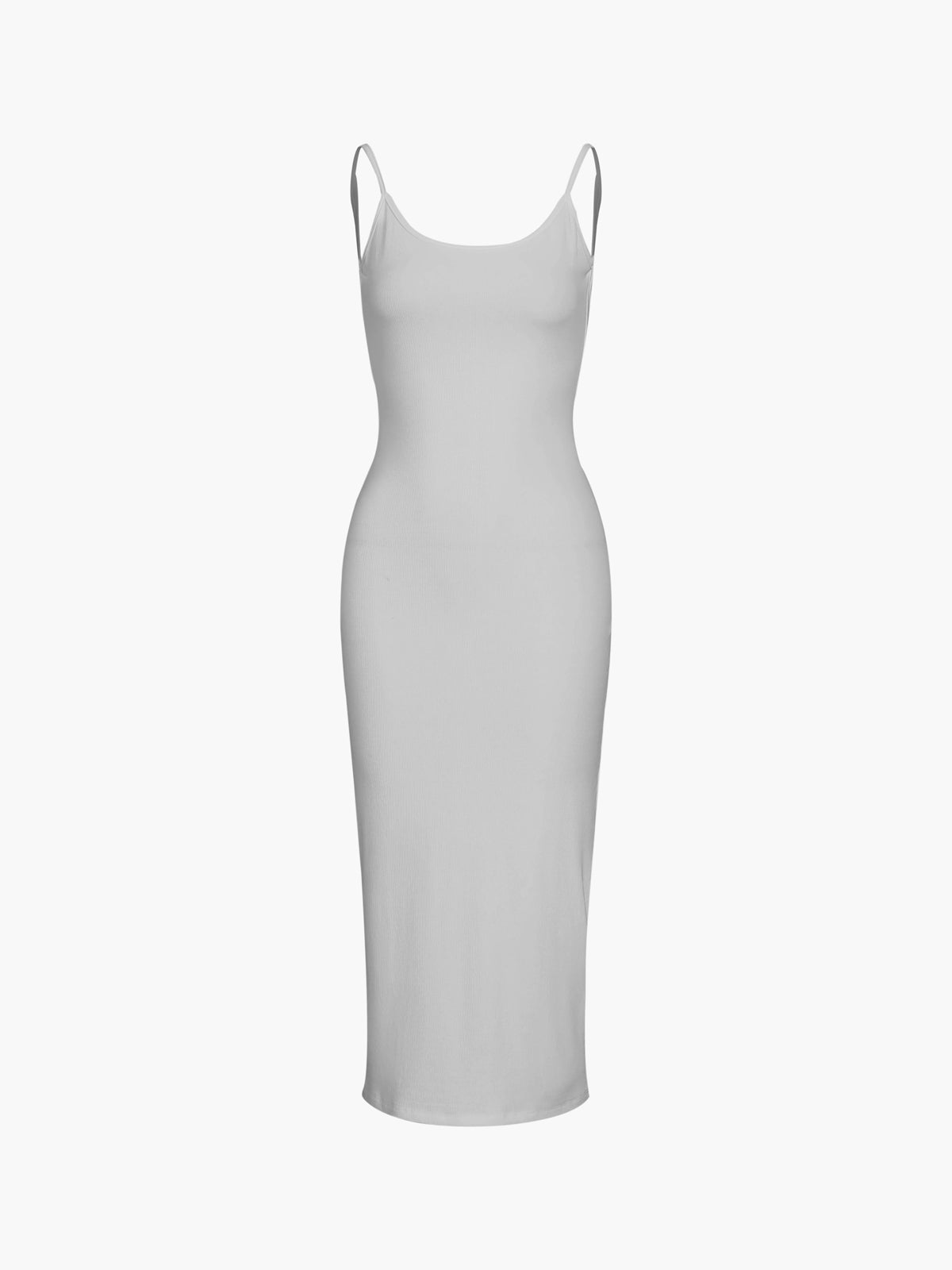 Classic Open Graceful Back Midi Dress Grey / XS Dresses