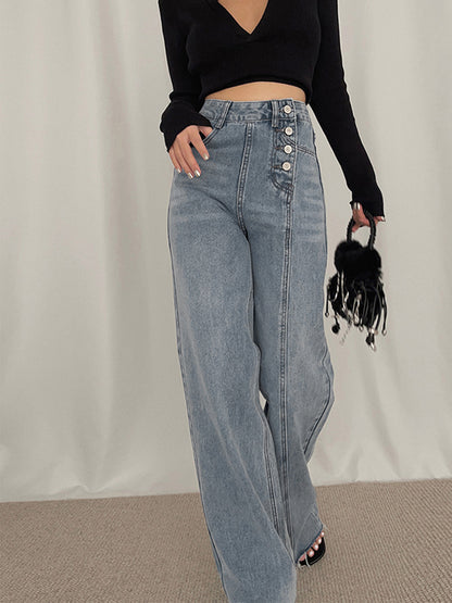 Utility Denim Graceful Straight Leg Jeans