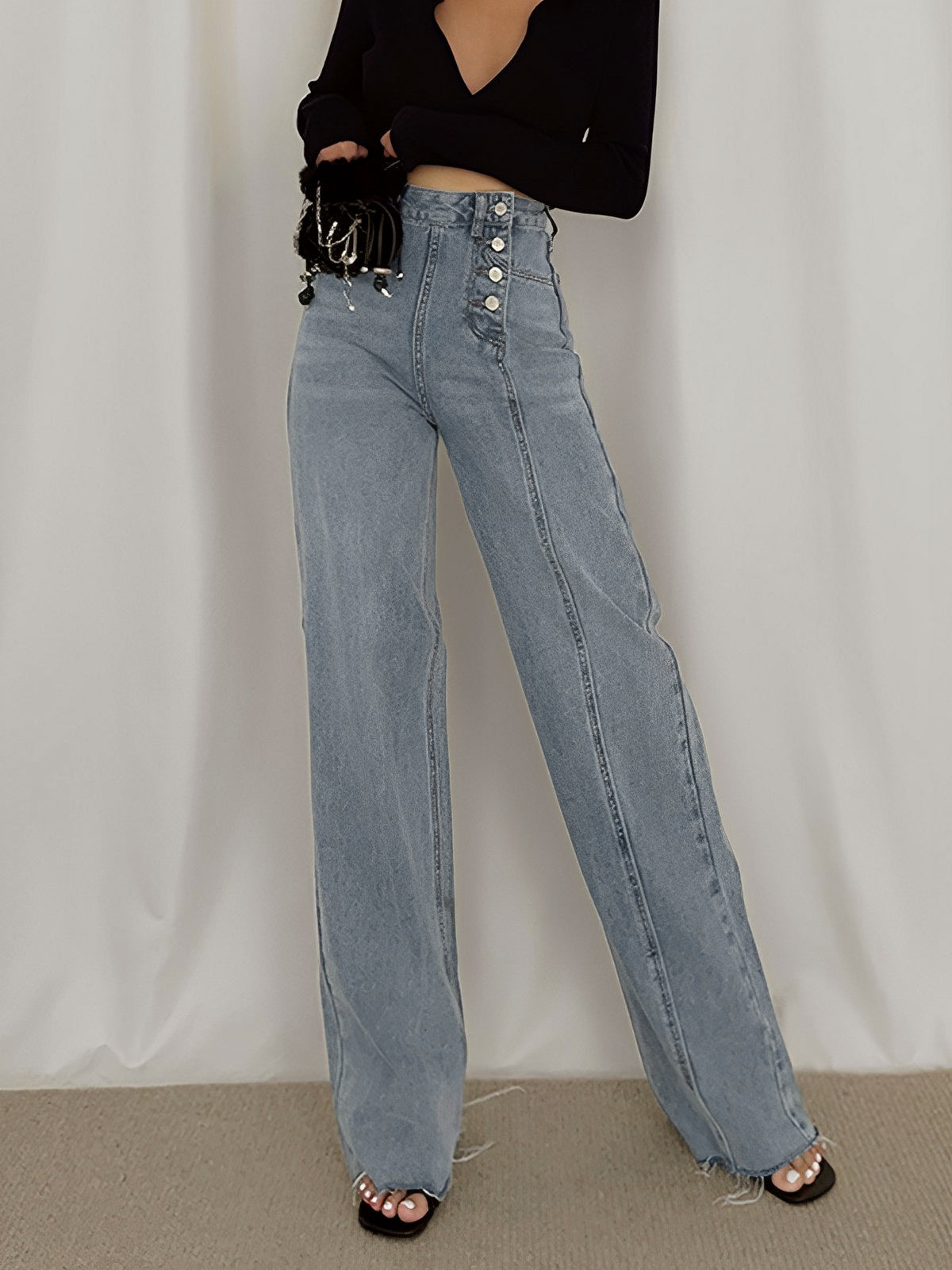 Utility Denim Graceful Straight Leg Jeans