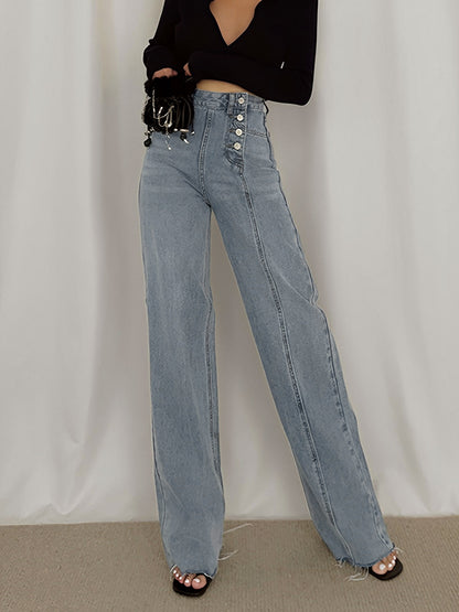 Utility Denim Graceful Straight Leg Jeans