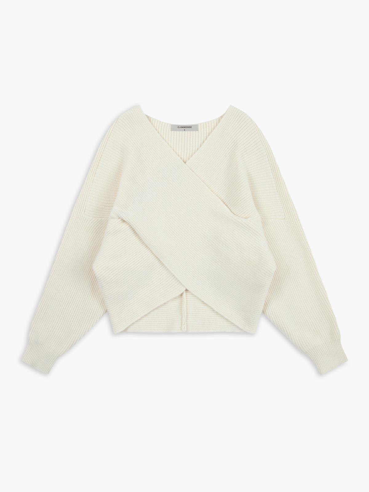 Cross My Heart Trendy Oversized Crop Sweater Off White / XS Sweaters L