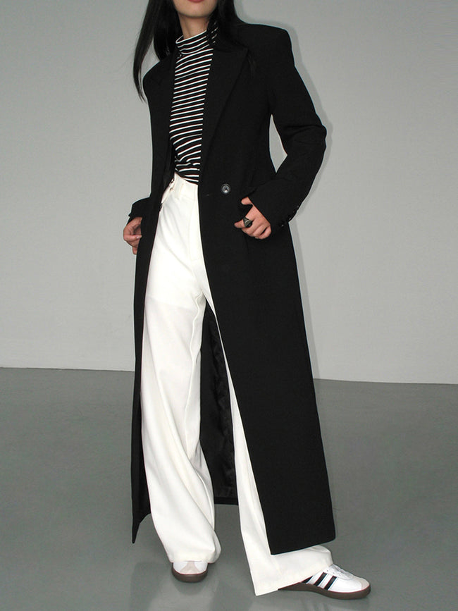 Collar Pocket Graceful Blazer Coat Black / S Blazers Main image