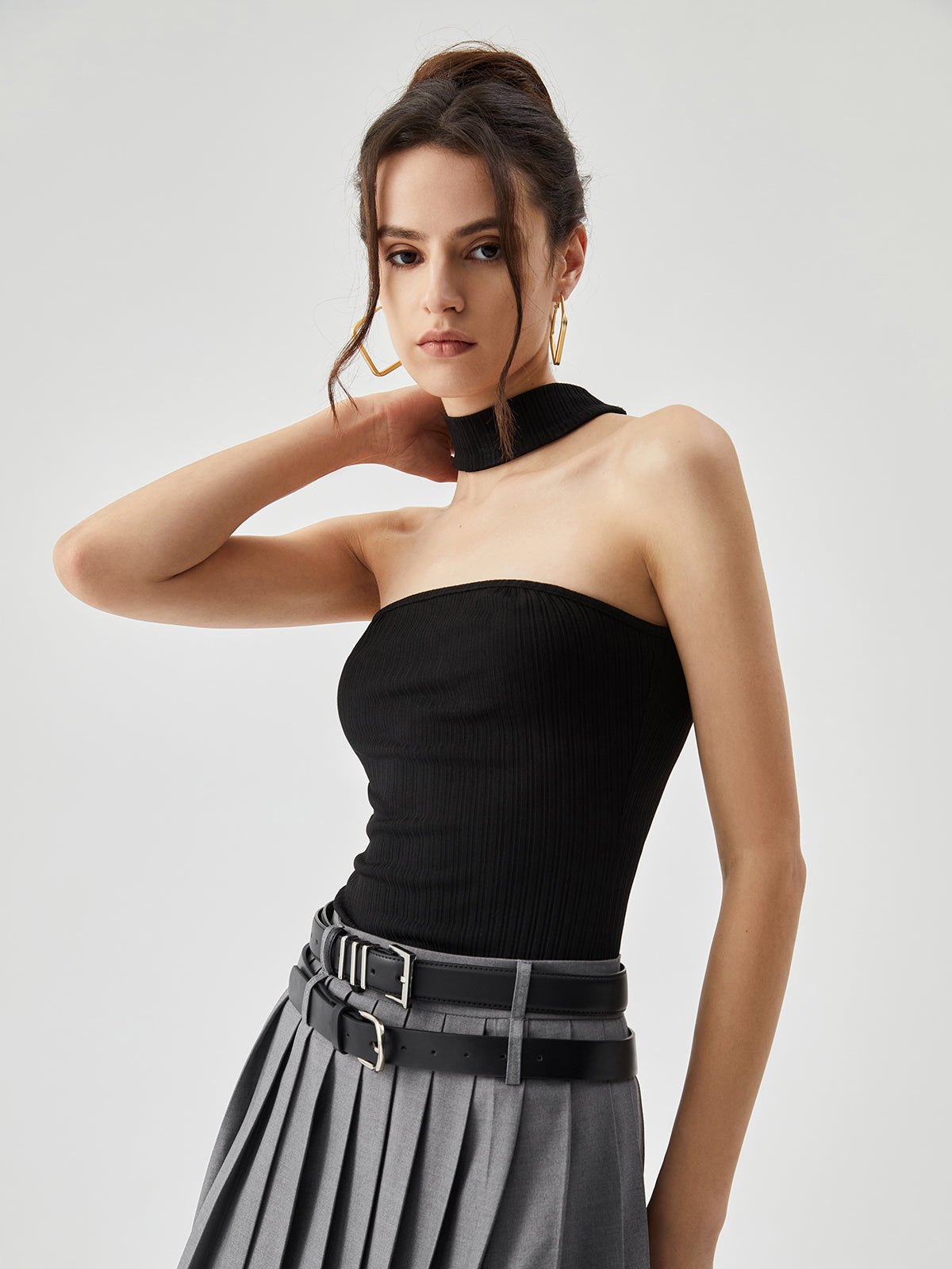 Slinky Solid Graceful Halter Top Secondary image