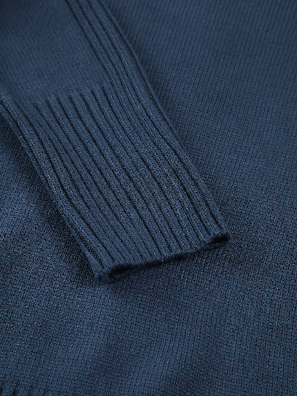 Solid High Graceful Neck Knit Sweater Sweaters L