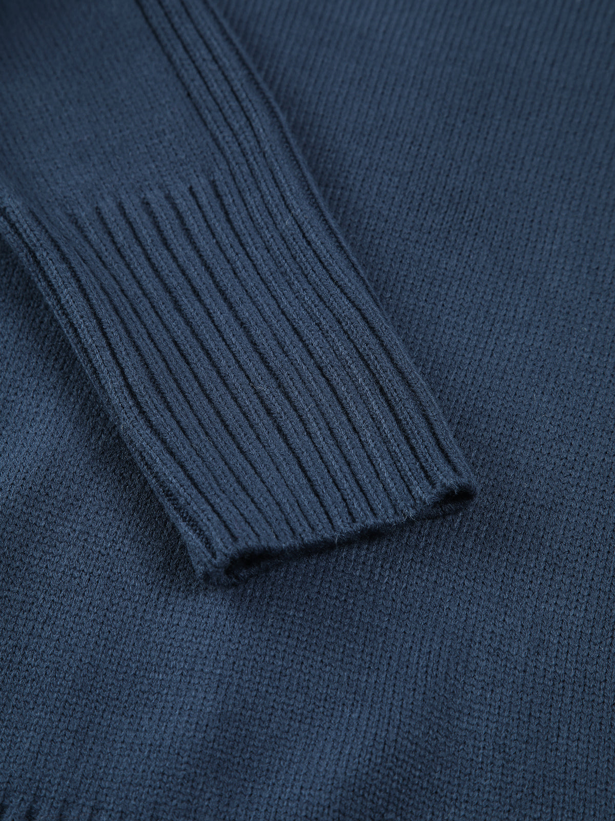 Solid High Graceful Neck Knit Sweater Sweaters L