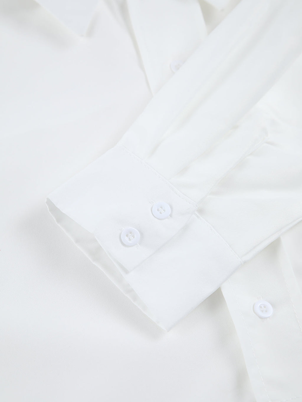 Asymmetrical Pocket Button Trendy Collar Crop Shirt Shirts