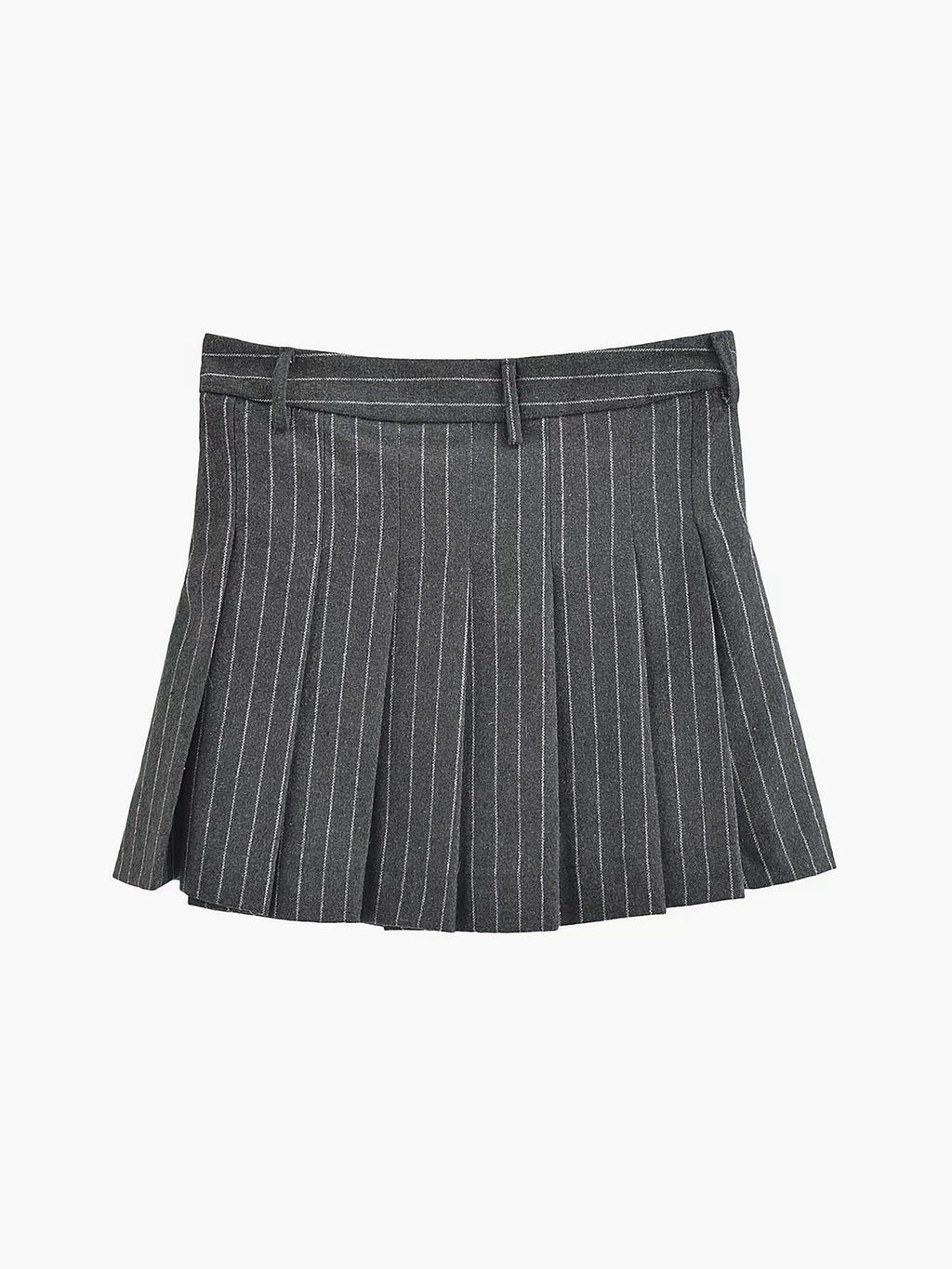 Stripe Pleated Graceful Mini Skirt Skirts