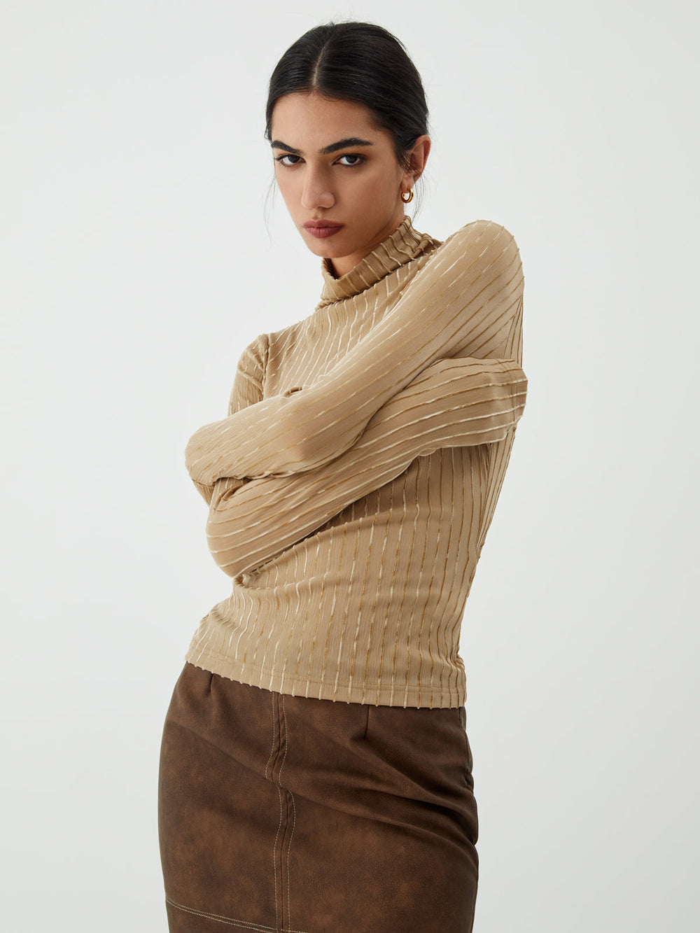 Striped Long Graceful Sleeve Shirt T Shirts