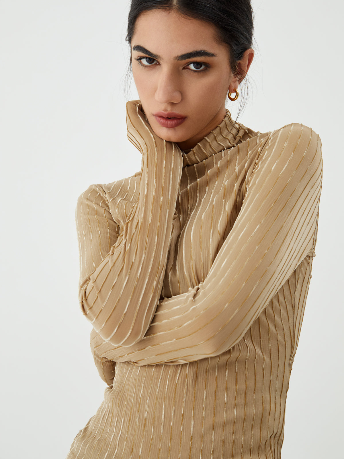 Striped Long Graceful Sleeve Shirt T Shirts