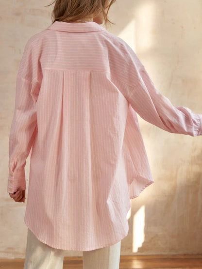 Striped Long Graceful Sleeve Shirt