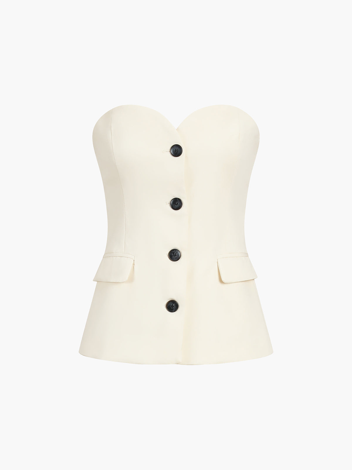Solid Tube Top With Modern Wide Leg Pants Set Pant Sets