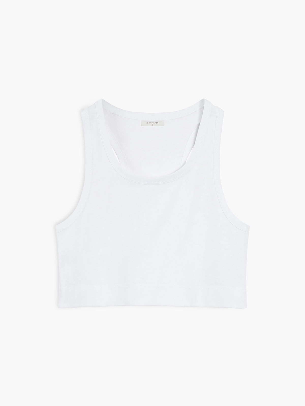 Cotton Blends Graceful Cropped Tank Top