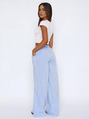 Styling Striped Graceful Long Pants Pants