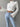 Turtleneck Fuzzy Crop Knit Top Secondary image