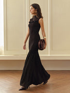 Rosette Panel Tank Dress Dresses