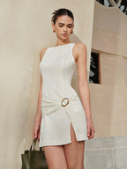 Ring Detail Sleeveless Dress Dresses