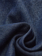 Denim Belted Halter Neck Midi Dress Denim Dresses
