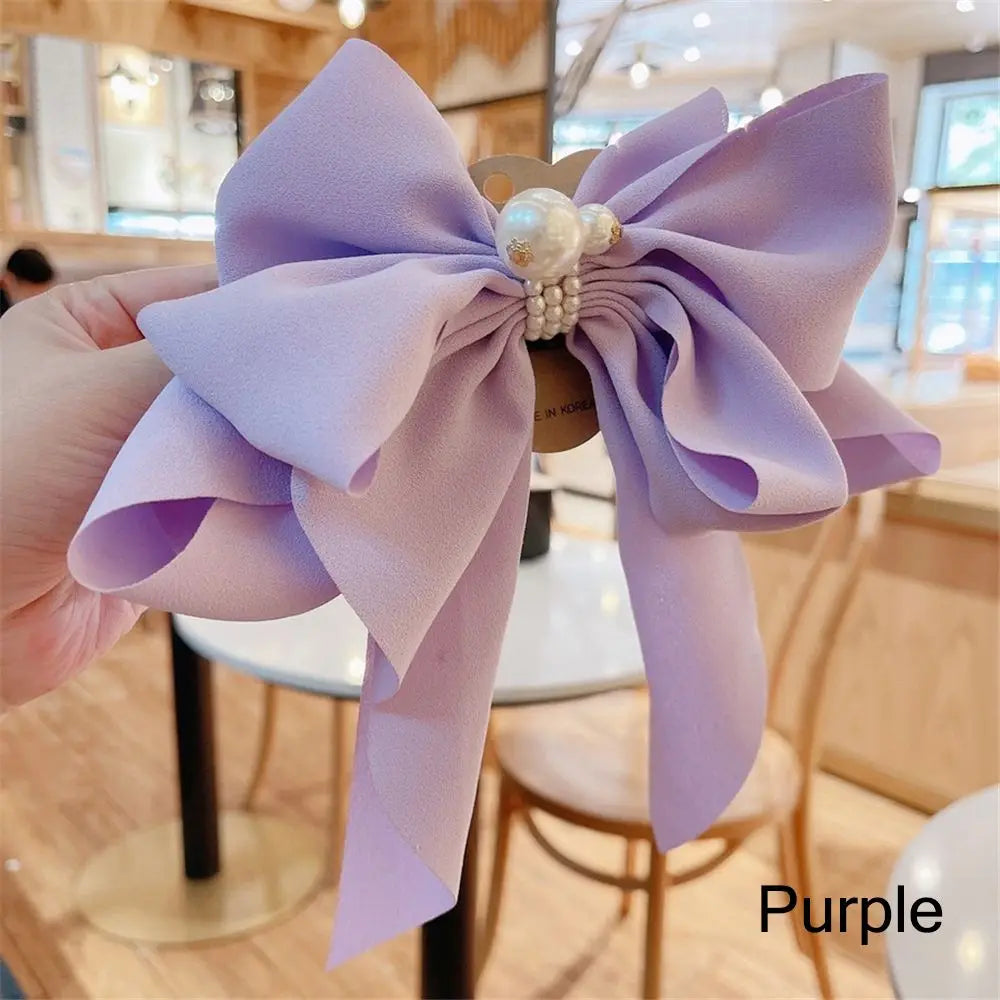 Big Ribbon Bowknot Spring Ponytail Fashion Christmas Hair Accessory