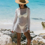 Black Knitted Sexy Backless Slim Long Sleeve Maxi Dress White Mini / S