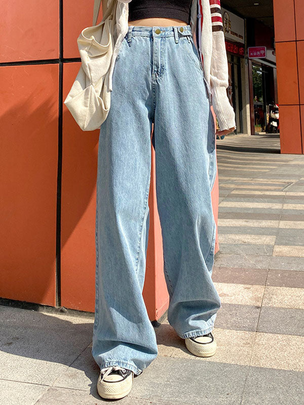 High Waist Baggy Boyfriend Jeans Blue / XS Boyfriend Jeans