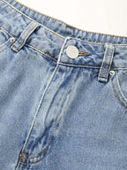 Mid Waist Washed Boyfriend Jeans Boyfriend Jeans