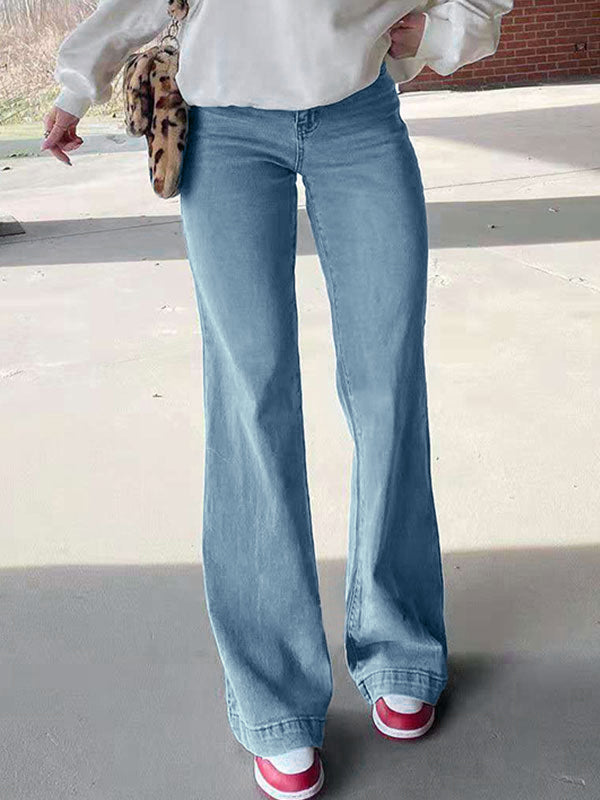 Mid Waist Washed Boyfriend Jeans Boyfriend Jeans