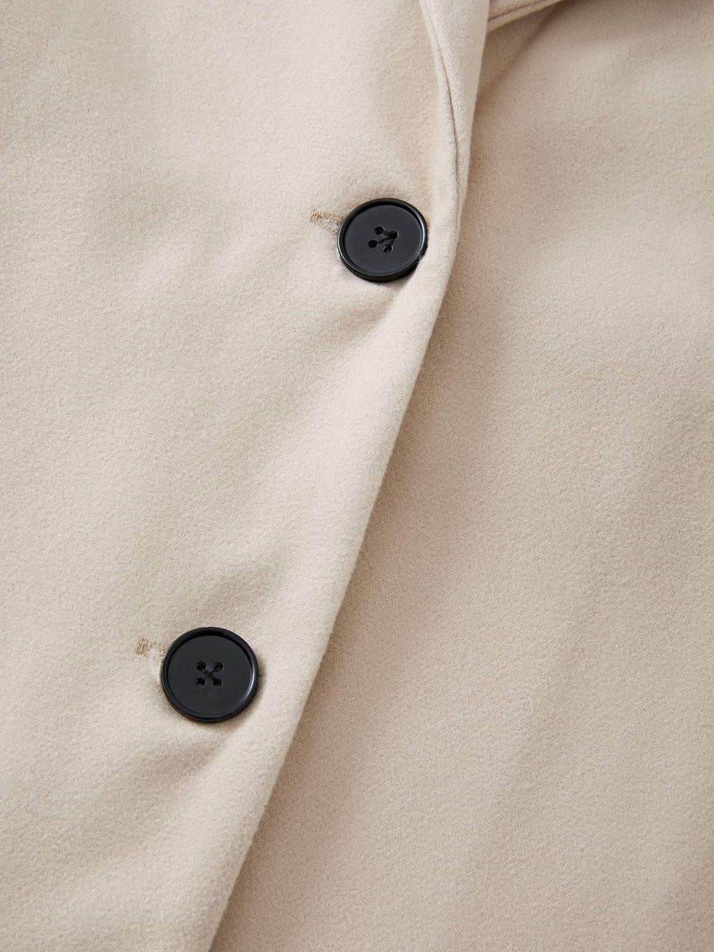 Puff Sleeve Belted Woolen Coat Coat