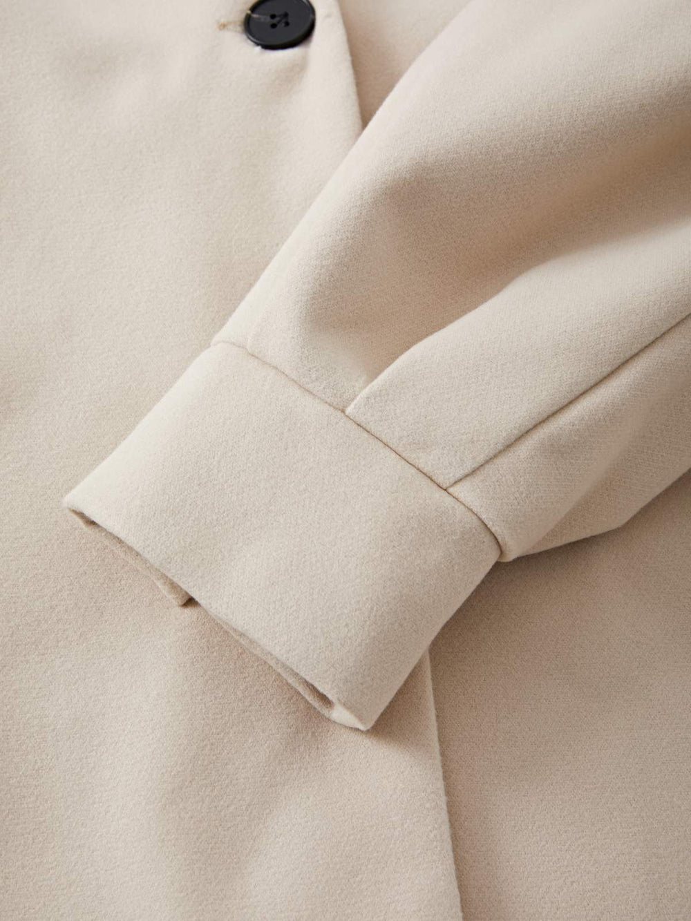 Puff Sleeve Belted Woolen Coat Coat