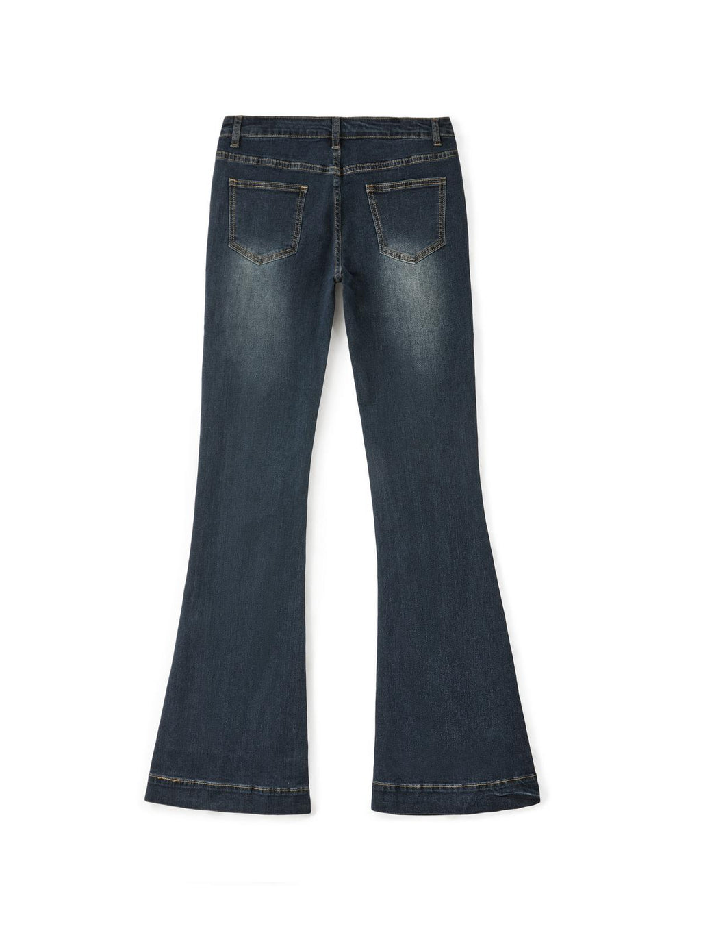 Washed Low Waist Flare Jeans Flare Jeans