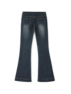 Washed Low Waist Flare Jeans Flare Jeans