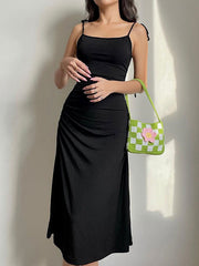 Backless Tie Strap Maxi Dress Maxi Dresses
