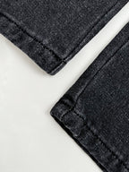 Washed Mid Waist Pocket Cargo Jeans Cargo Jeans