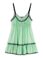 Lace Trim Floral Mini Dress Mini Dresses