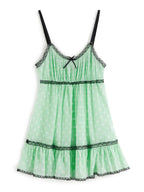 Lace Trim Floral Mini Dress Mini Dresses