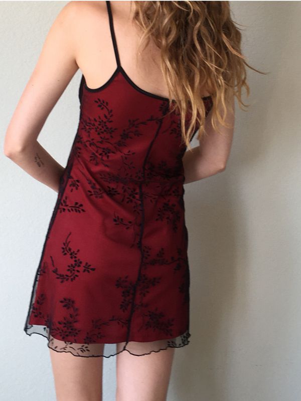 Floral Mesh Paneled Mini Dress Mini Dresses