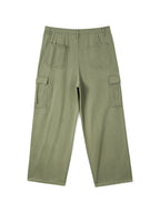 Men’s Cargo Pocket Patched Straight Leg Jeans loose jeans