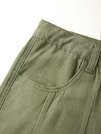 Men’s Cargo Pocket Patched Straight Leg Jeans loose jeans