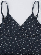 V Neck Ditsy Floral Mini Dress Mini Dresses