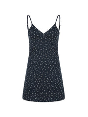 V Neck Ditsy Floral Mini Dress Mini Dresses