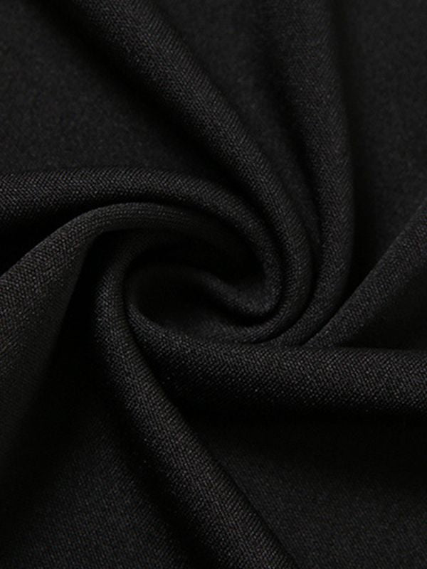 Lace Trim Split Open Back Mini Dress Mini Dresses