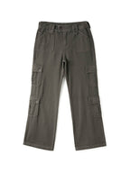 Buttoned Straight Leg Cargo Jeans Cargo Jeans