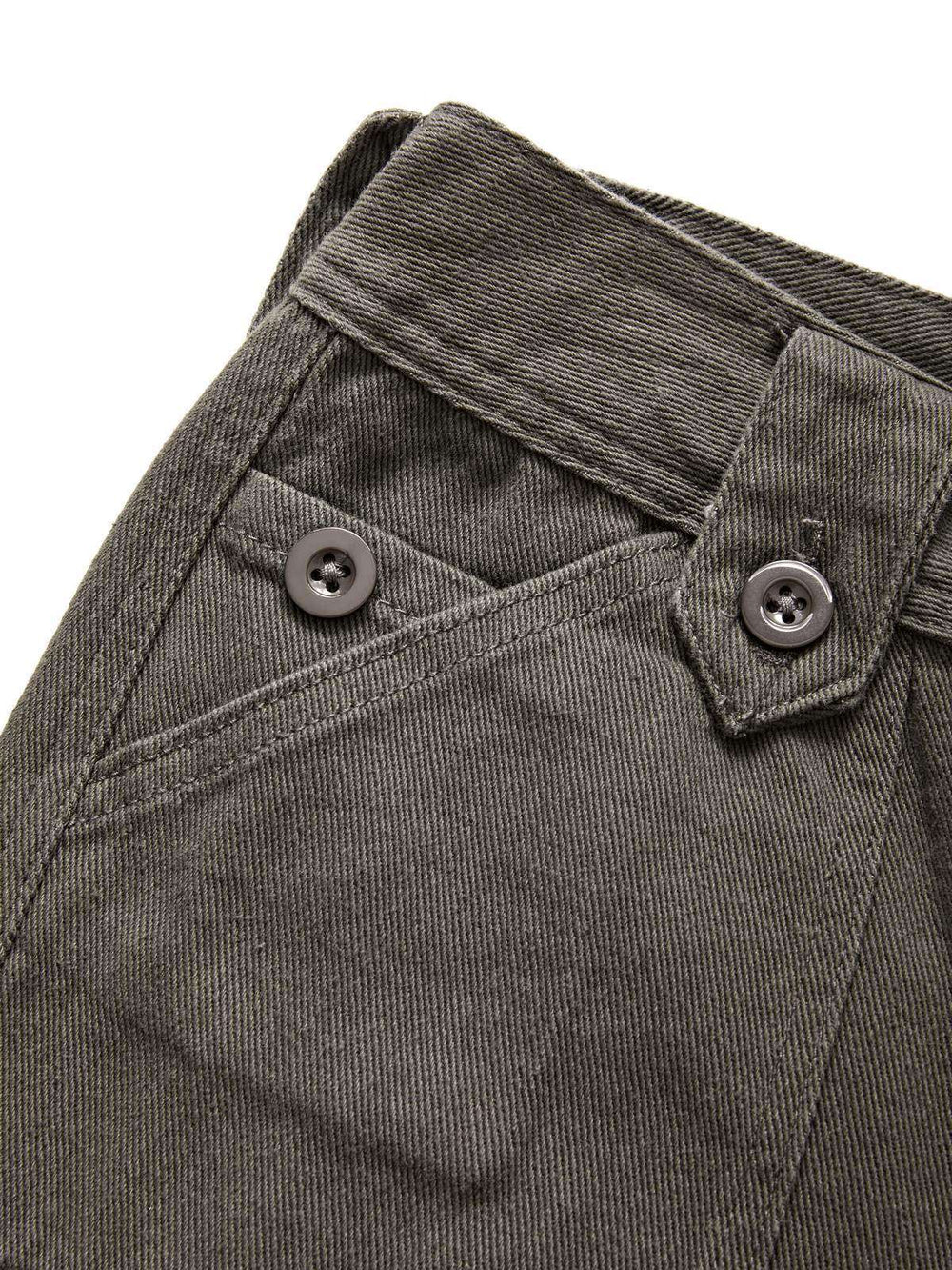 Buttoned Straight Leg Cargo Jeans Cargo Jeans