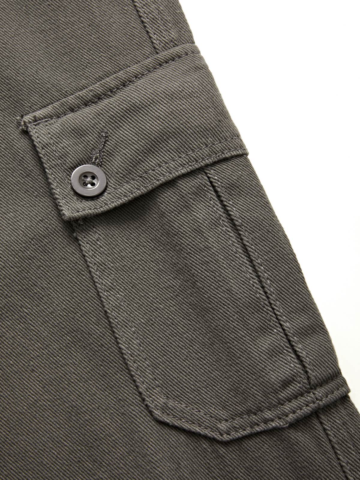 Buttoned Straight Leg Cargo Jeans Cargo Jeans