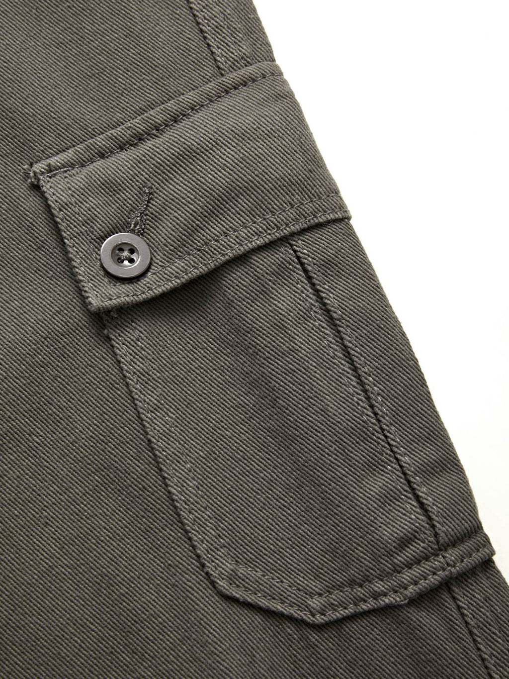 Buttoned Straight Leg Cargo Jeans Cargo Jeans