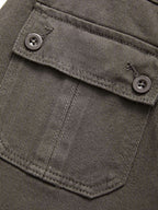 Buttoned Straight Leg Cargo Jeans Cargo Jeans